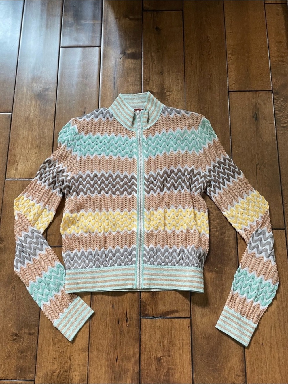 Missoni Mare Multi-Color Zigzag Zip Up